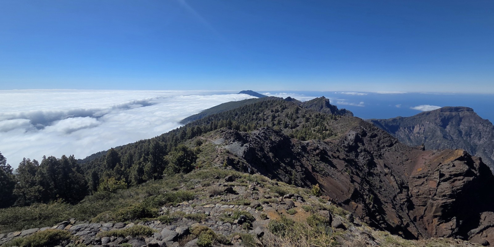&nbsp;crête de la Caldeira de Taburiente