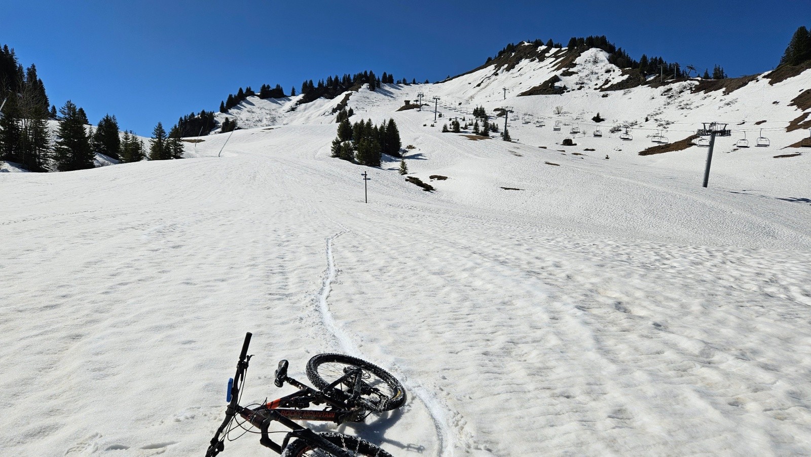 La piste du Col de Sommand trop plate.