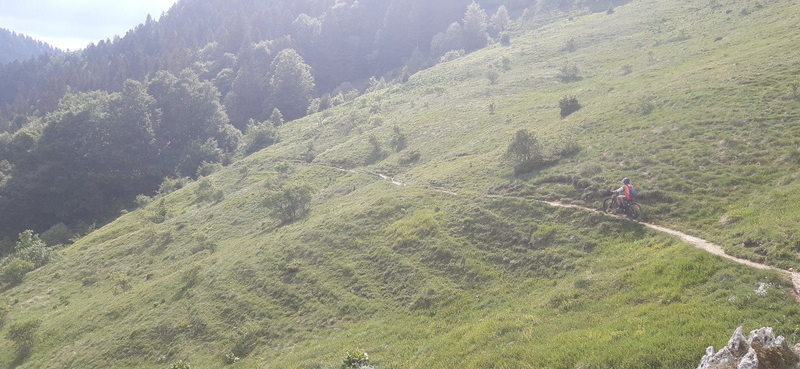 Début&nbsp; sentier du col du Coq prometteur&nbsp;