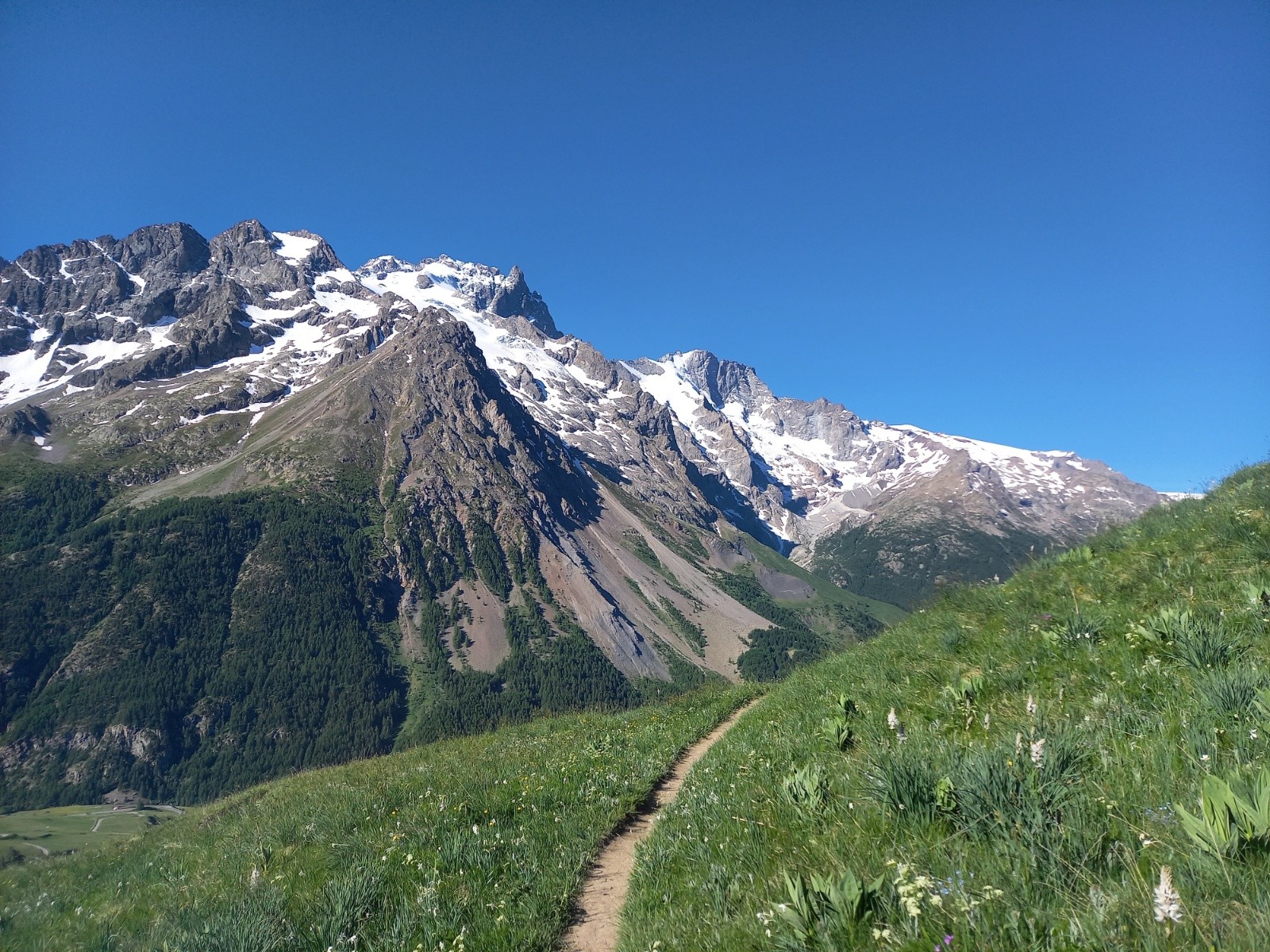 #1 Début de la traversée, apres le lac du Pontet Début de la traversée, apres le lac du Pontet