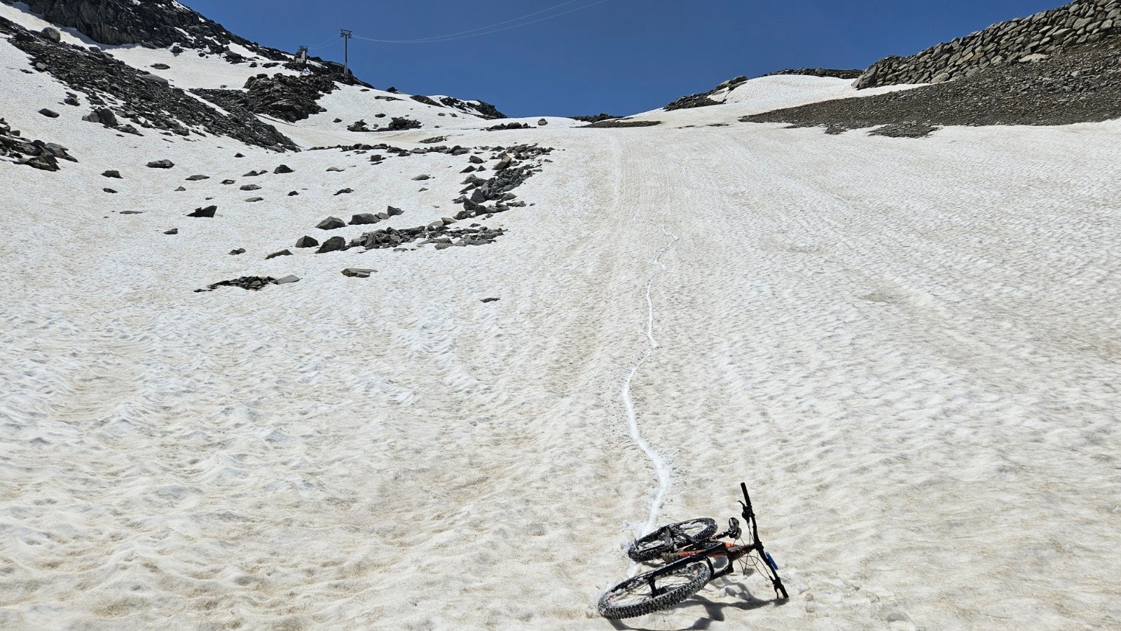Après, j’ai une portion sans neige.