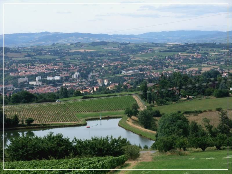 L'arbresle : Monts de Tarare et Beaujolais au loin