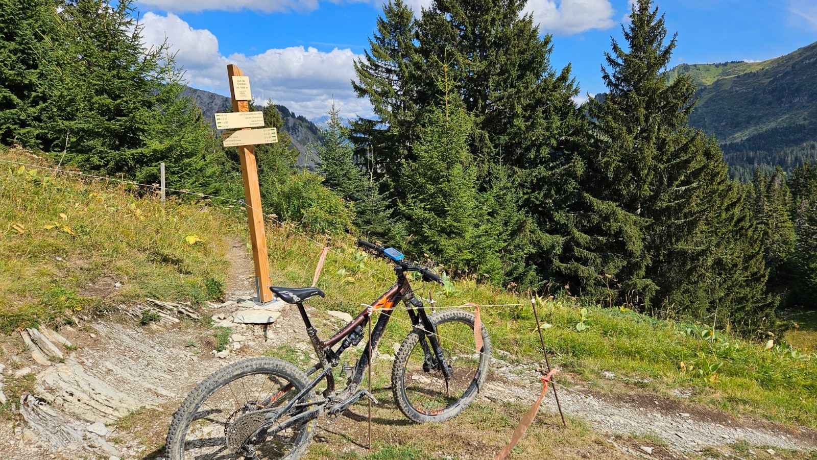 Col du Foron, super descente bien corsée. &nbsp;