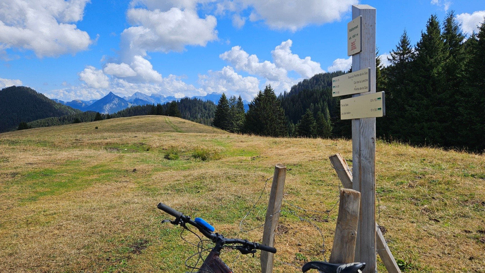 Sentier formidable, mais ici les panneaux n’ont pas fait les
petits.
