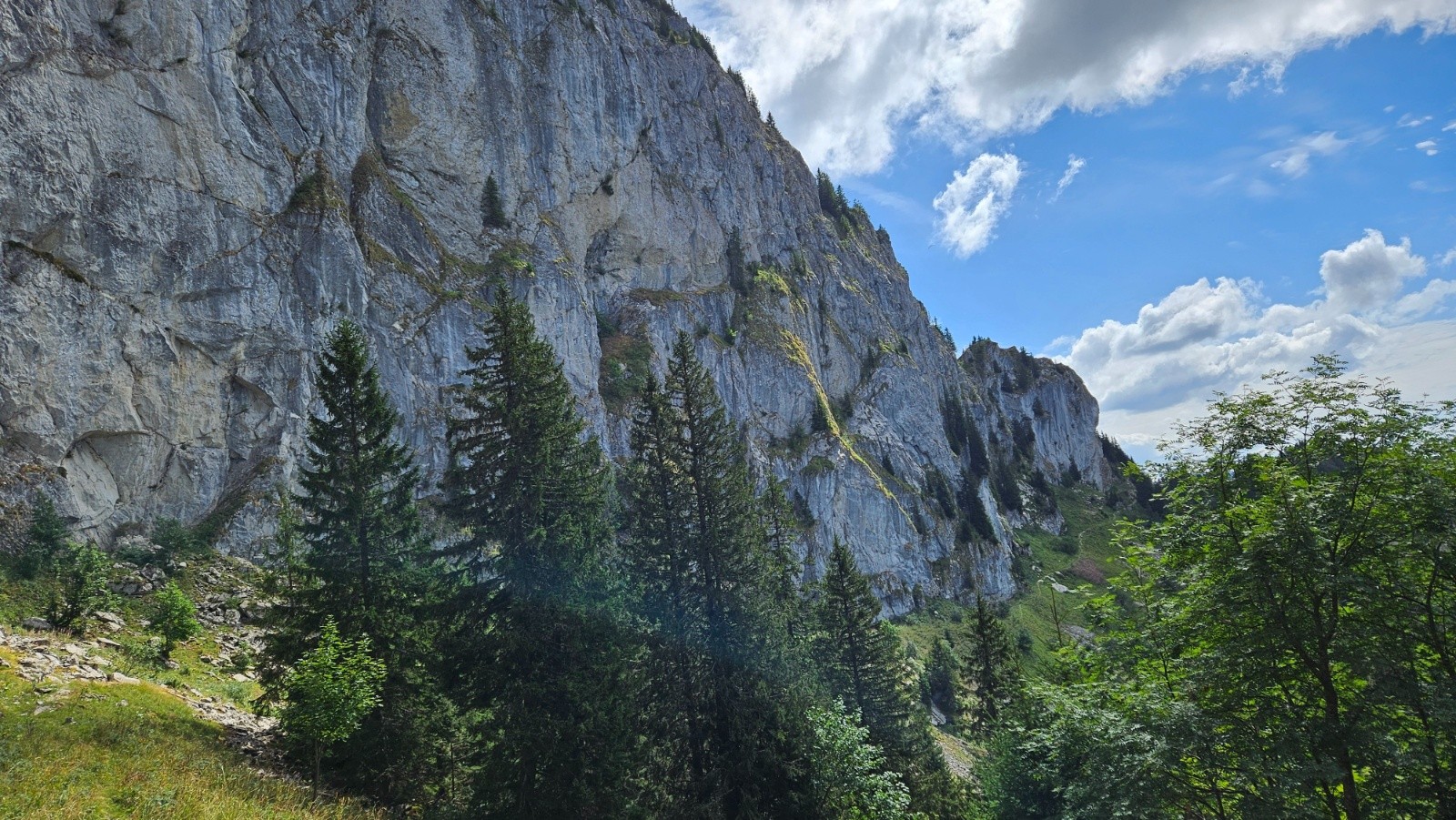 Toujours, grandiose cette falaise.