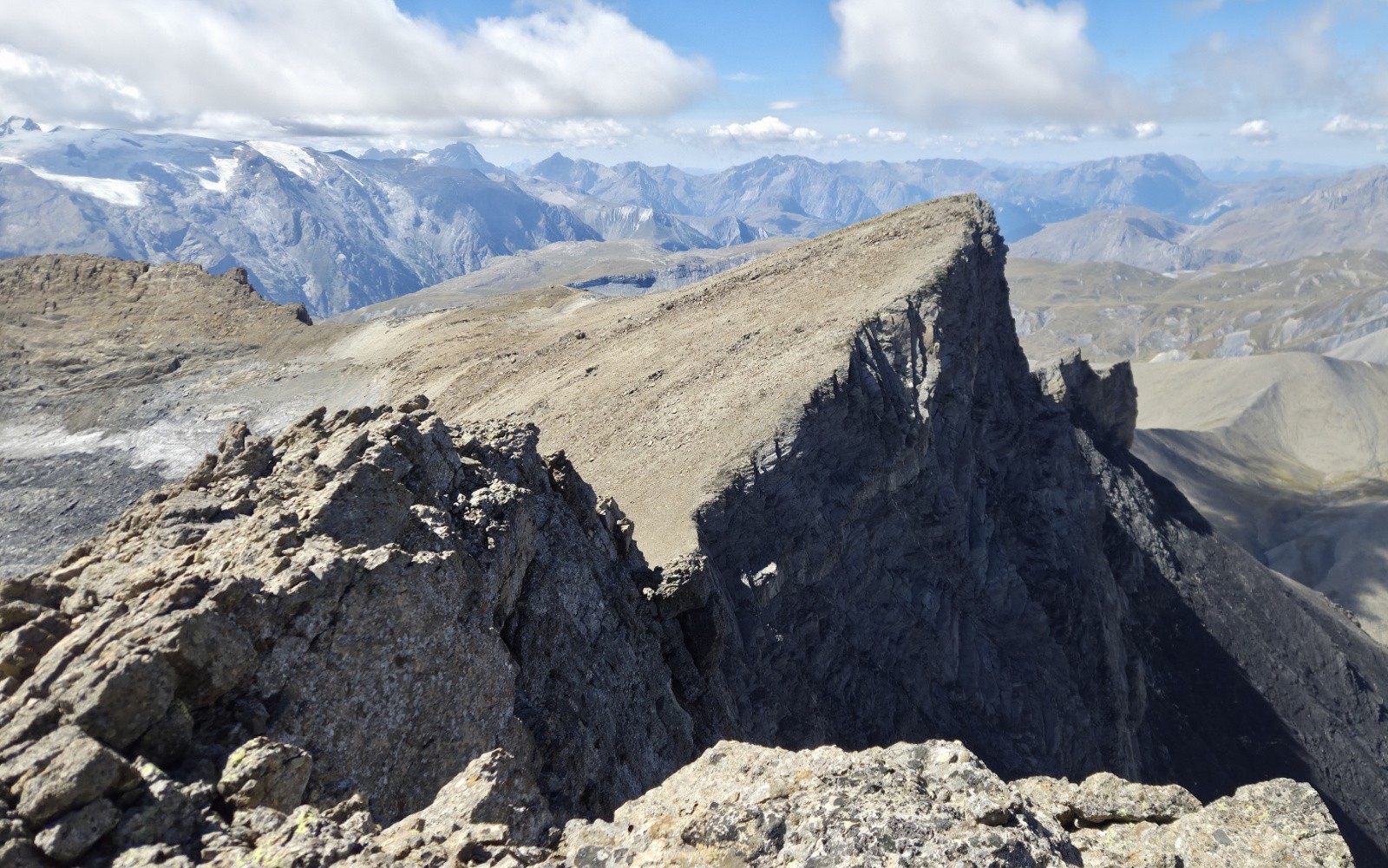 Aiguille Occidentale de la Saussaz (depuis l'Aiguille Centrale)&nbsp;