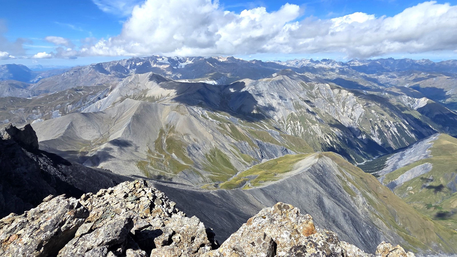 Panorama depuis le sommet de l'Aiguille Centrale&nbsp;
