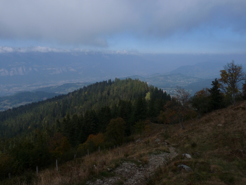 Nord Chartreuse : et le Grésivaudan, malheureusement les couleurs sont trop pale pour voir les Bauges