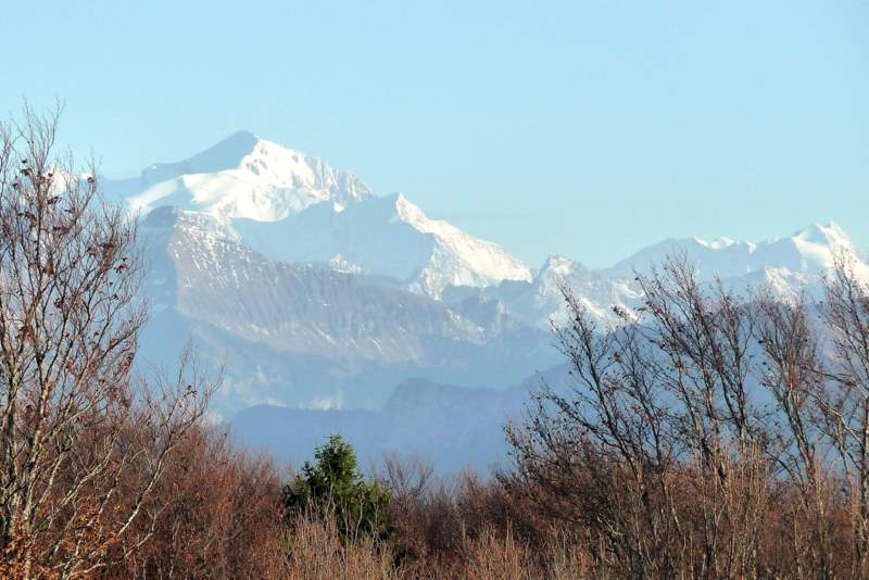 Mt Blanc : Mont Blanc et face W du Jallouvre juste en dessous (manque un peu de remplissage)