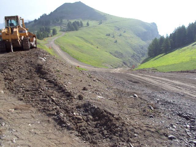 #4 montee : col du bouchiet en travaux montee : col du bouchiet en travaux