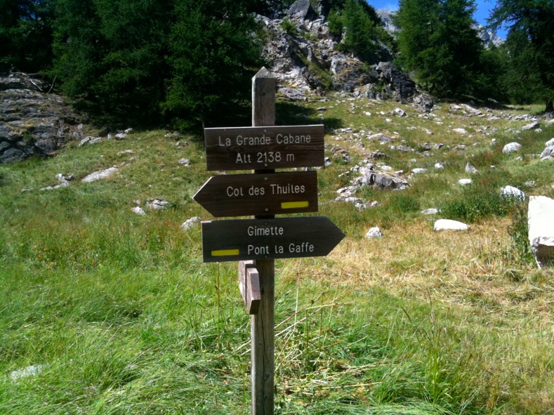 Arrivée à la grande cabane