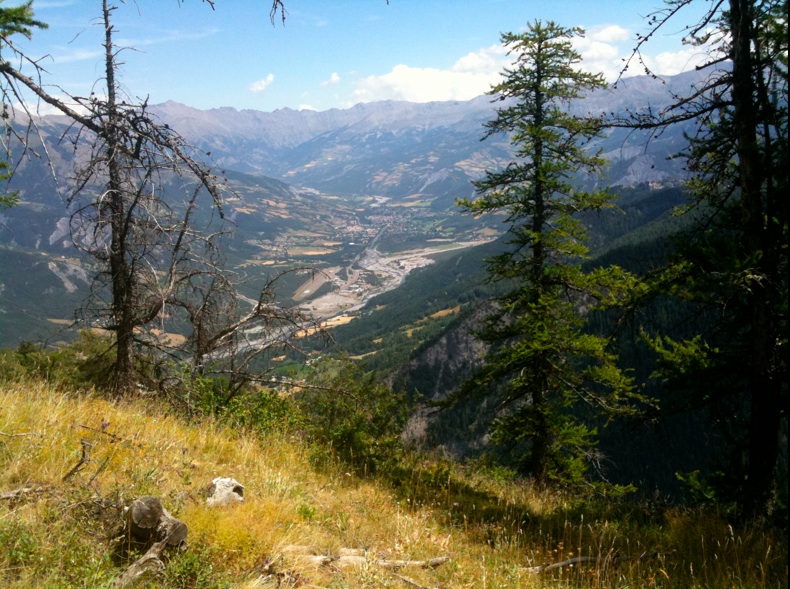 Vue sur la vallée de l'Ubaye : Vue sur la vallée de l'Ubaye, décidemment le plus bel endroit des alpes
