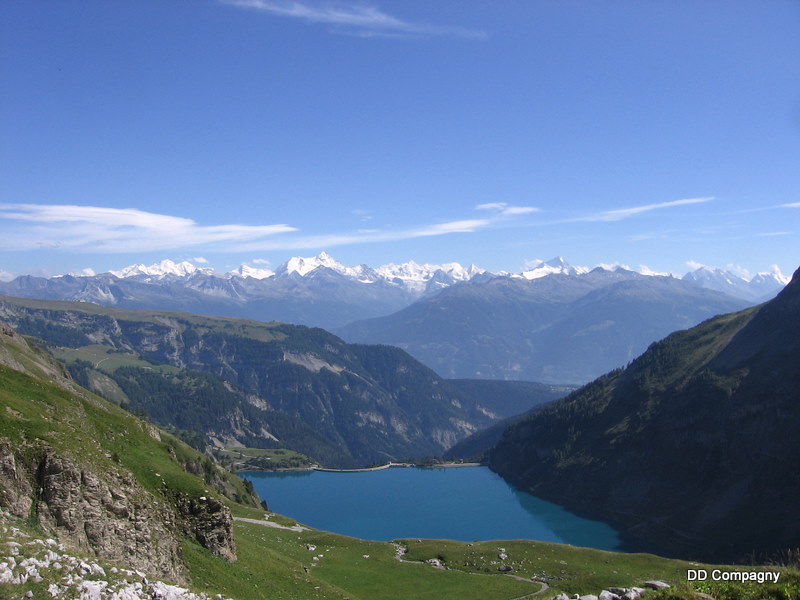 Barrage : Le barrage du Rarvil et le lac de Tseuzier