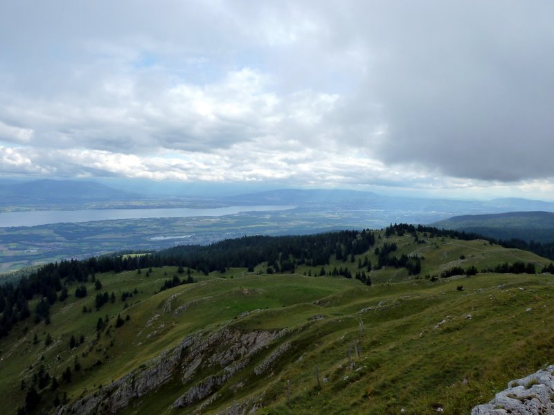 La Dôle : Vue sur le Petit-lac, Genève et le Salève