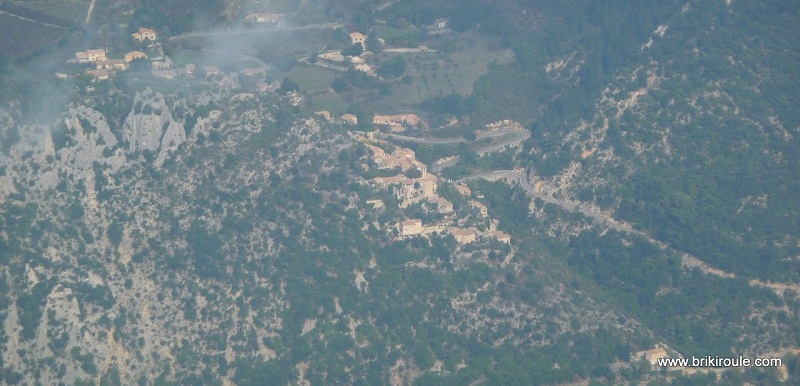 Ventoux : Brantes vu d'en haut