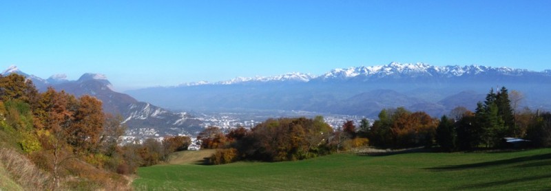 Panorama : le Grésivaudan et Bellebonne.