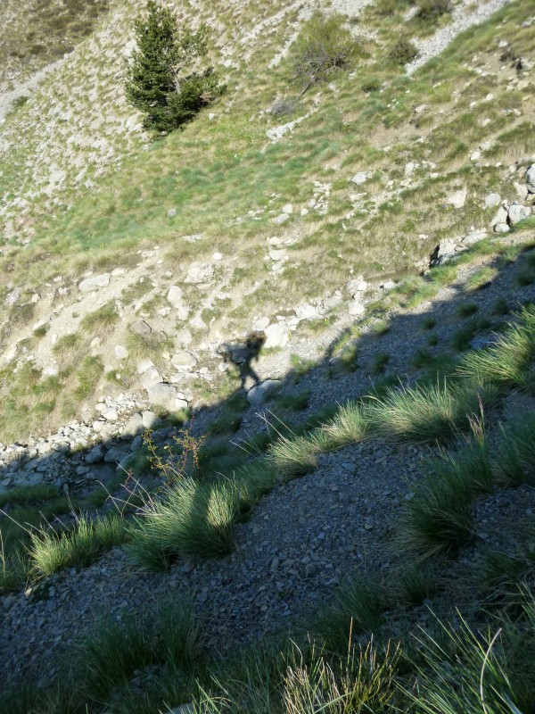 Vers le col la Croix de Veyre : portage efficace..