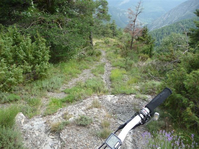 du bas d'Ugial a Morignole : derniere descente du baisse d'Ugial a morignole