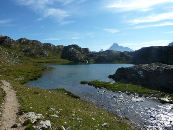 Col Longet : Dernier lac de la montée