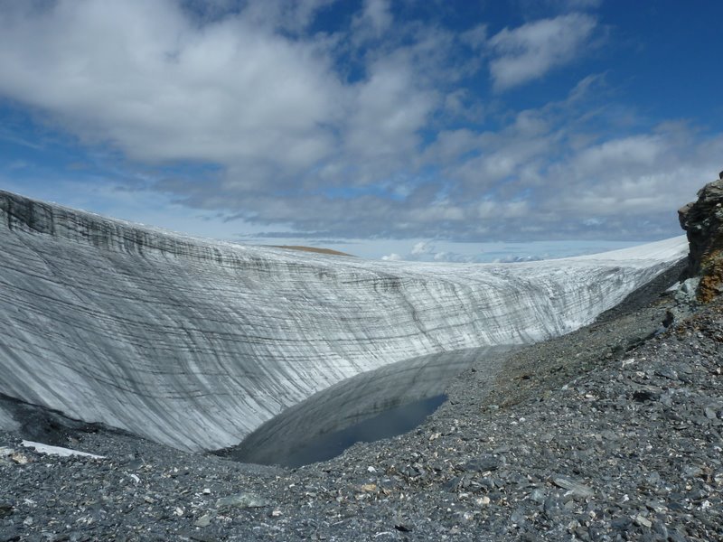 Glacier de Vouasson : J'ai oublié mes crampons et mon piolet...