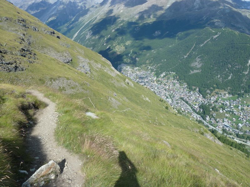 Höhbalmen : Descente sur Zermatt bis