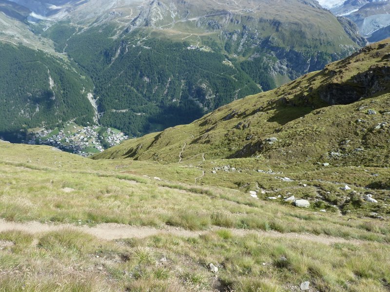 Höhbalmen : Descente sur Zermatt