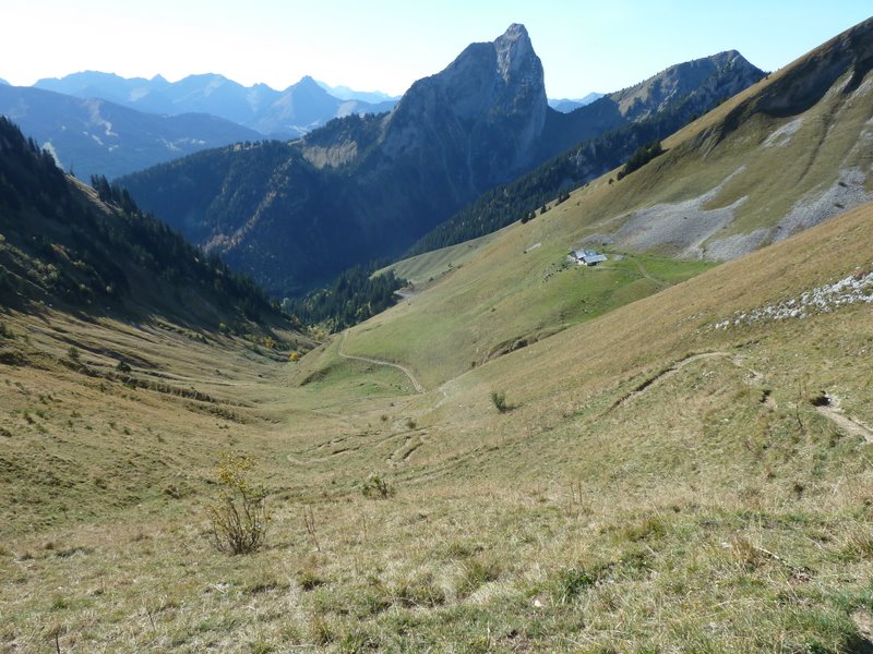 Cornettes de Bise : Descente du col de Vernaz sur Chevenne