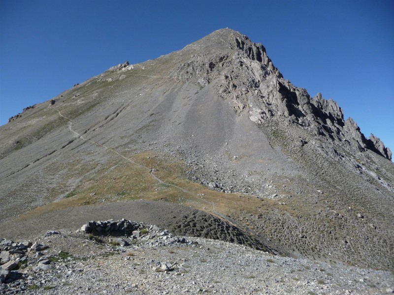 Mont Thabor : Du col 2291, vue sur la montée à l'Aiguille Rouge.