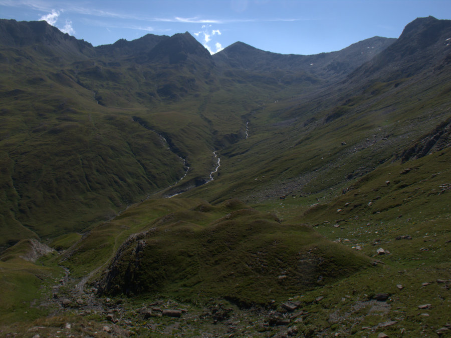 Col Mayt : prochain objectif, le Passo Frappier par un vallon plutôt roulant