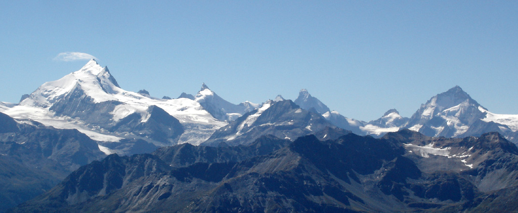 4000 du Valais : Les stars locales : Weisshorn, Zinalrothorn, Cervin, Dent Blanche...