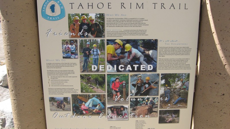 #1 Lac Tahoe : Les US ont une véritable culture des trails, qu Lac Tahoe : Les US ont une véritable culture des trails, qu'ils créent pour tous les utilisateurs.
