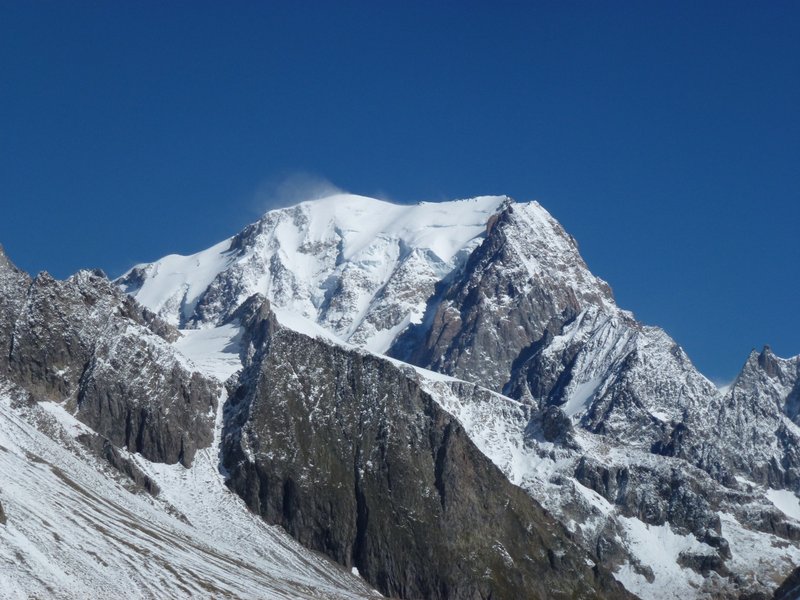 Mt Blanc : Fort vent en haut...