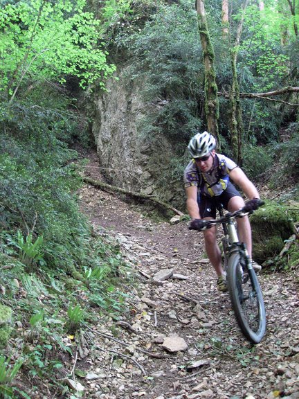 Descente sur la Balme : Pierre