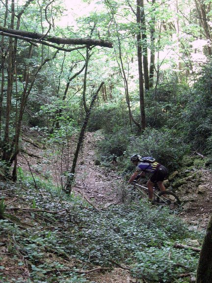 Descente sur la Balme : Pierre