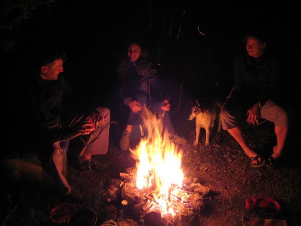 Feu de camp : C'est bon ça après une belle sortie de la sorte ! ;-)