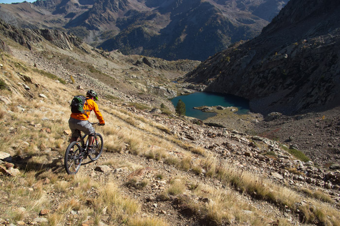 Au-dessus des lacs d'Orgials : Fred.