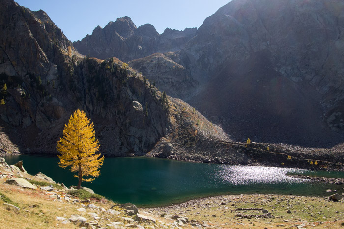 Lac du Malinvern : belle lumière !