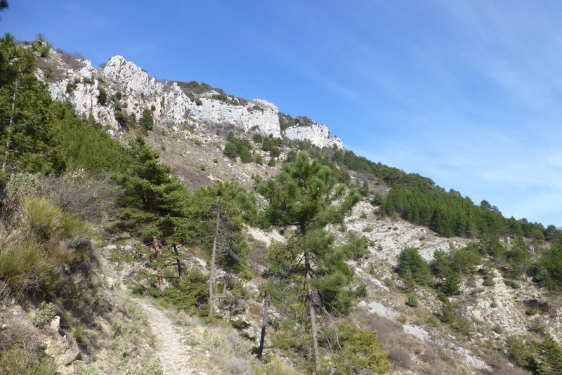 Sentier des Assalins : Remontée sur le Col de la Madone
