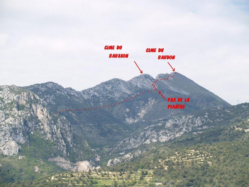 L'envers du Baudon (vu depuis les hauteurs de Castellar)