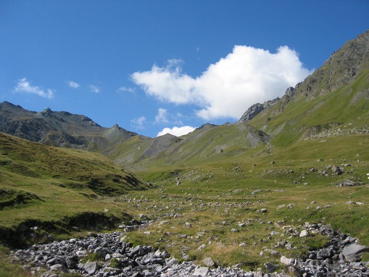 Col de Péas (2630 m) depuis les Fonds de Cervières